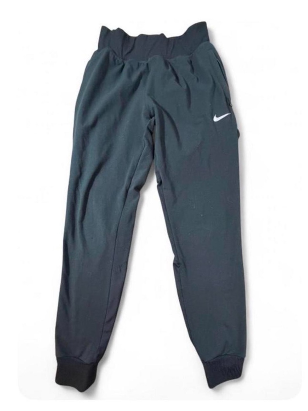 nike dri fit black joggers athleisure gym girl lounge pants xs